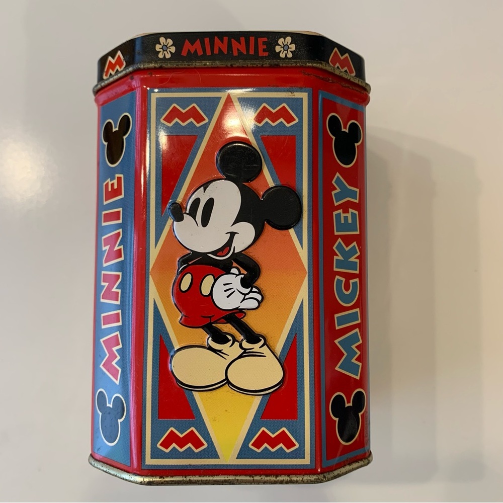 Vintage Mickey Minnie Candy Tin Disney